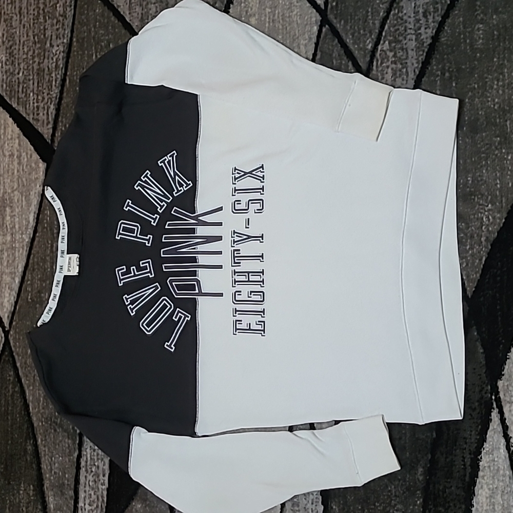 VS PINK 2014 Campus Logo Scoop-Neck Sweatshirt